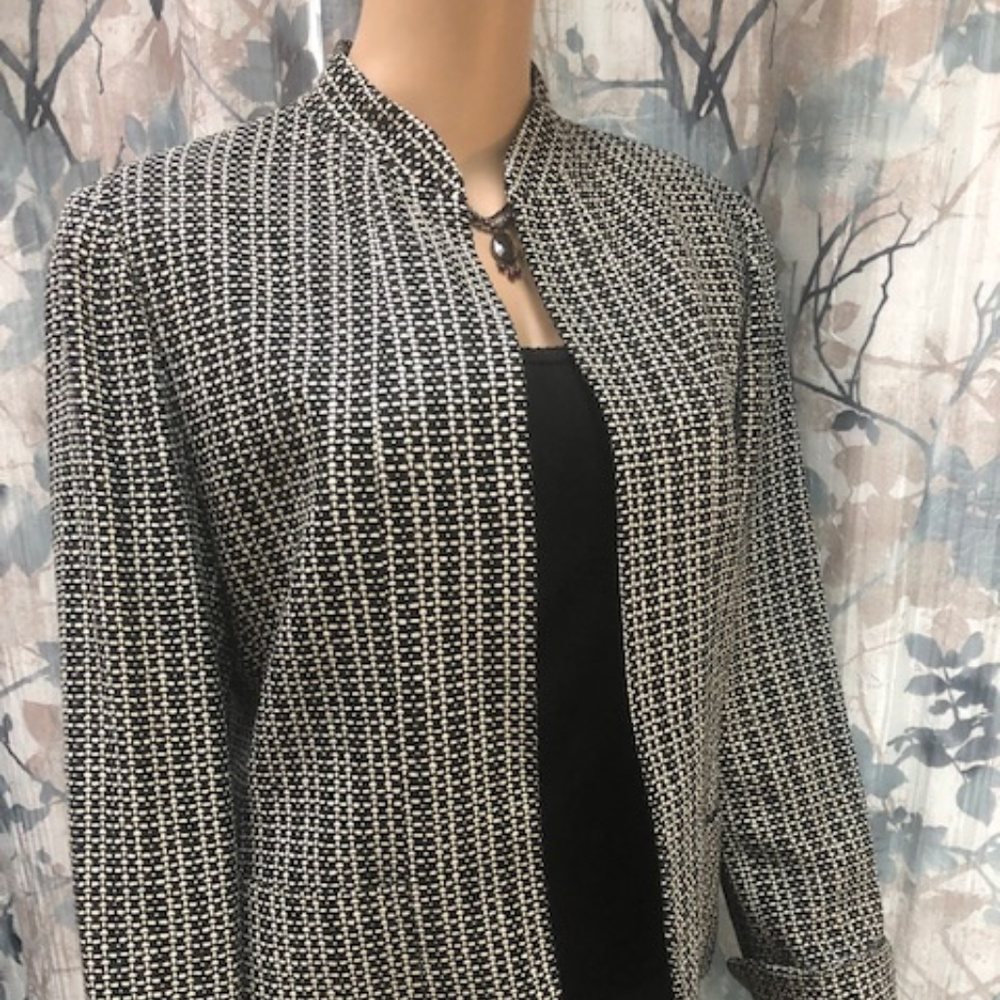 Barry Bricken black and cream tweed jacket